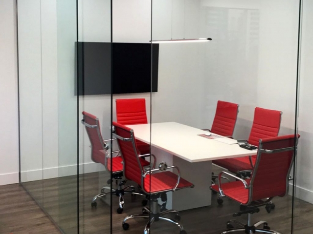 office partition glass