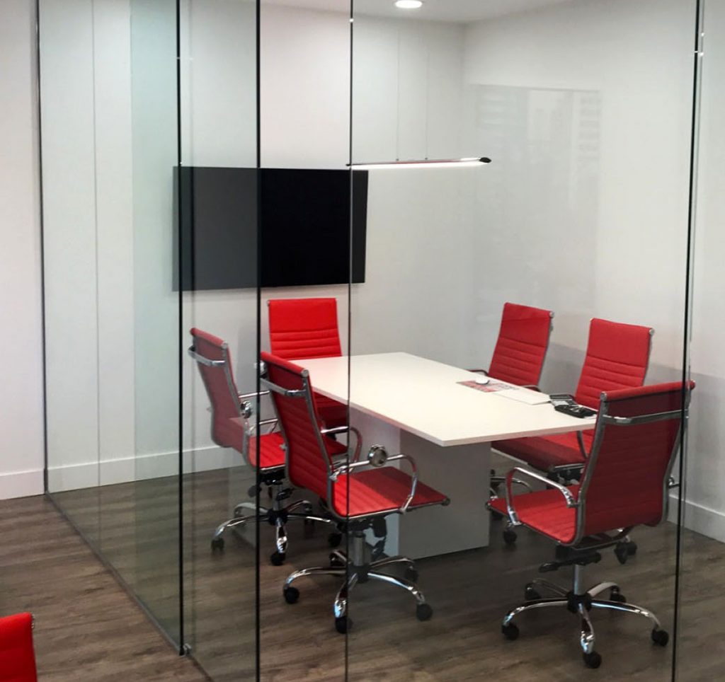 office partition glass