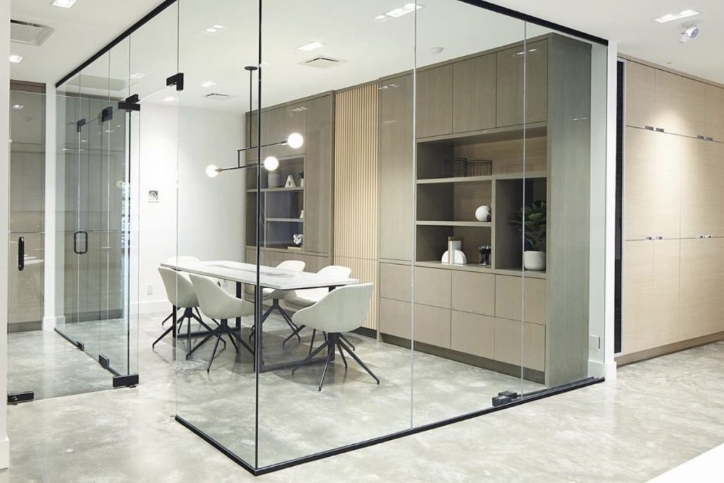 glass office partition