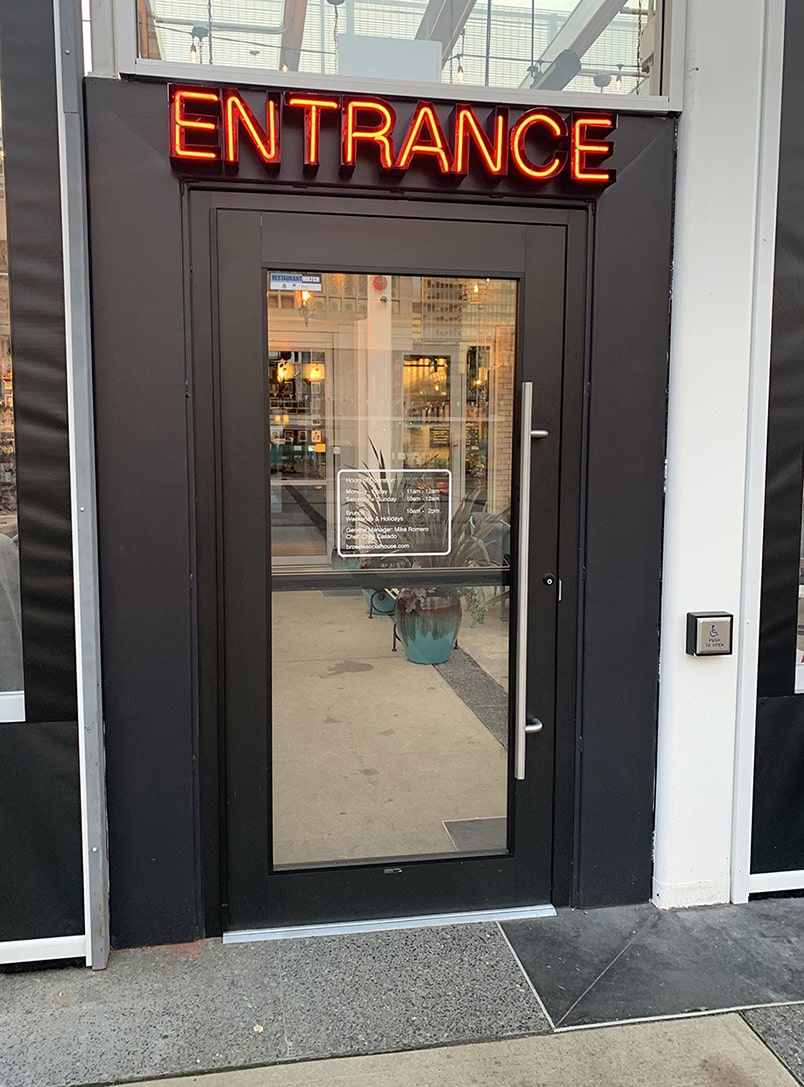 storefront entrance door